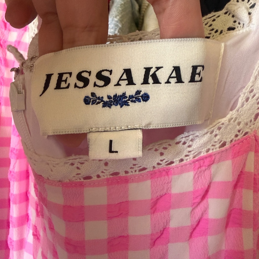 JessaKae Daze Pink Gingham Dress - Picture 3 of 5